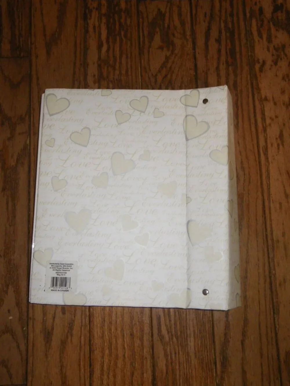 Vintage Target Photo Album / Scrap Book 3 Ring 8 ½” x 11 ½” Love Everlasting